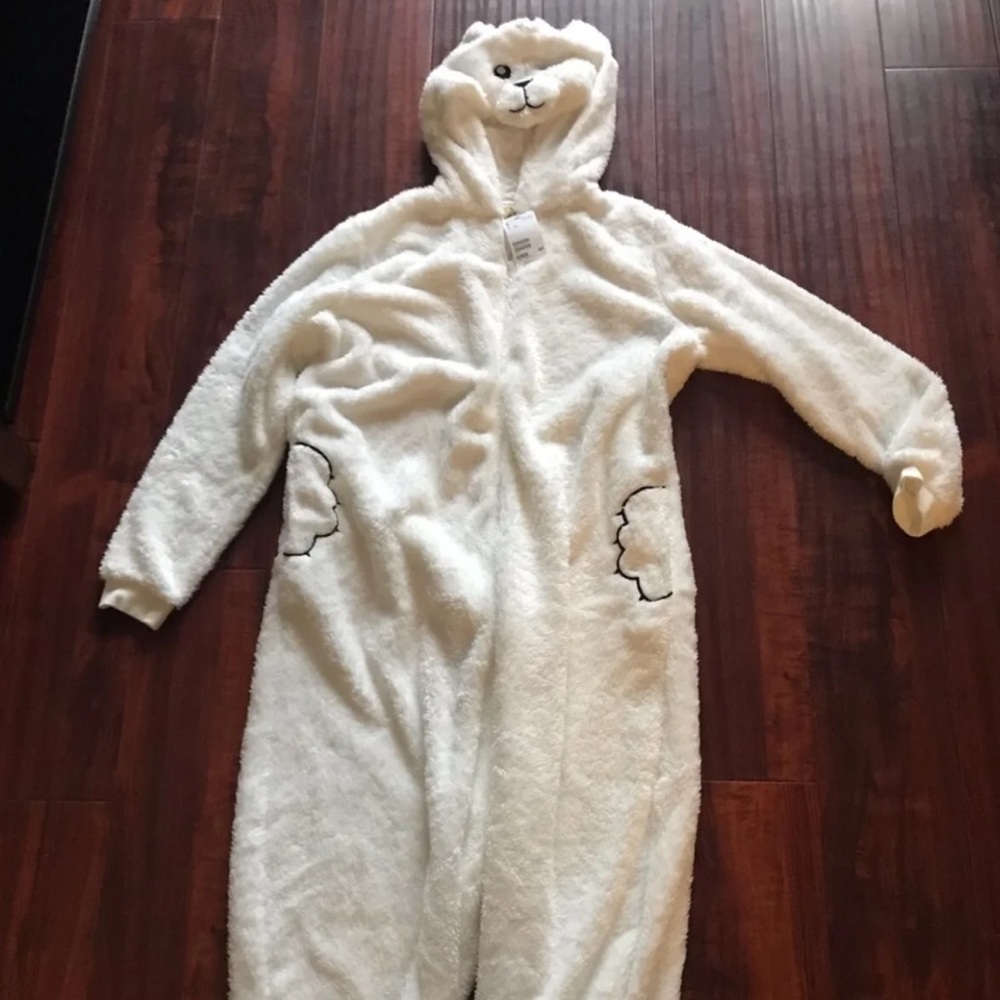 H&M adult polar bear onesie